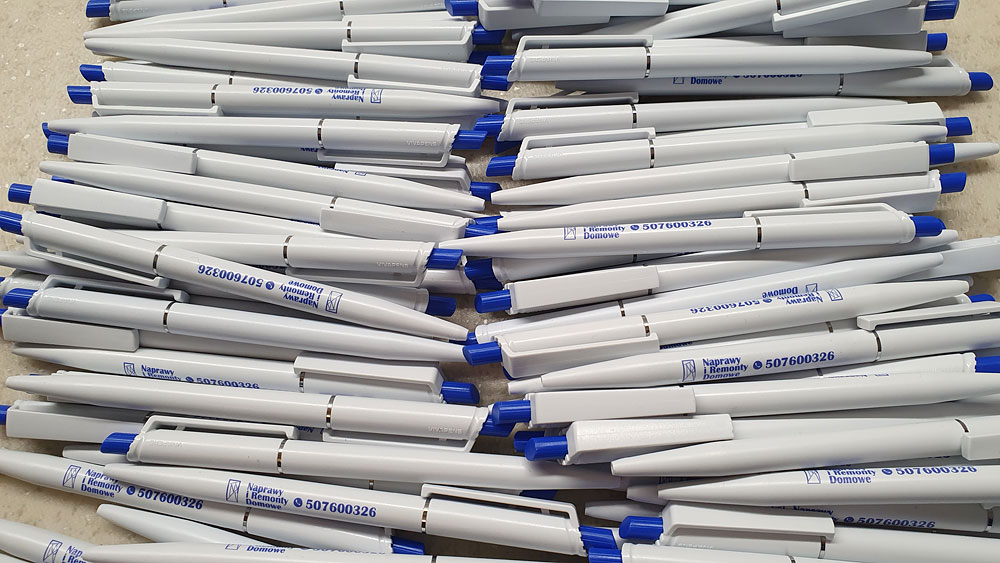 Długopisy reklamowe plastikowe z nadrukiem